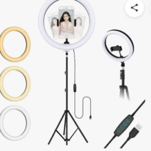 led ring light with 7 feet tripod stand